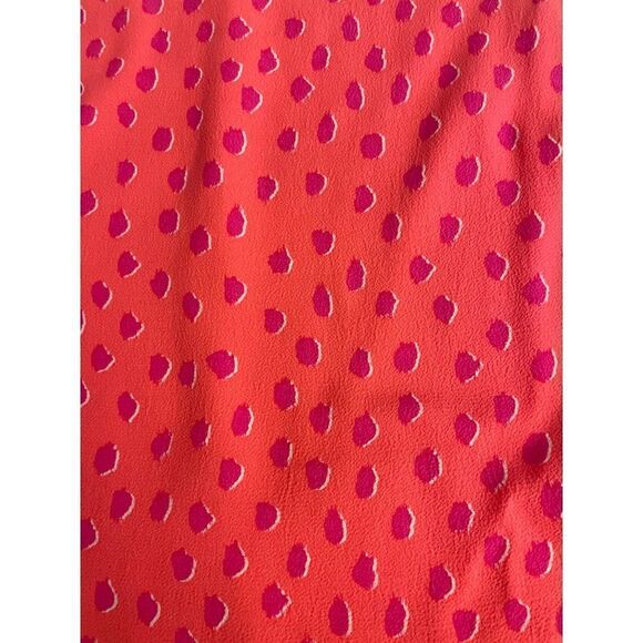 KATE SPADE New York Sleeveless Crew Neck Leopard Top, Flamingo Pink XS - Picture 5 of 6